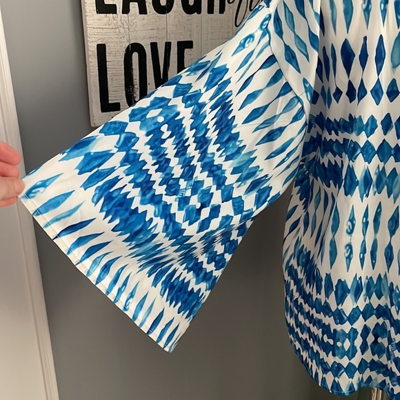 Flowy tie front boho top - Picture 5 of 6